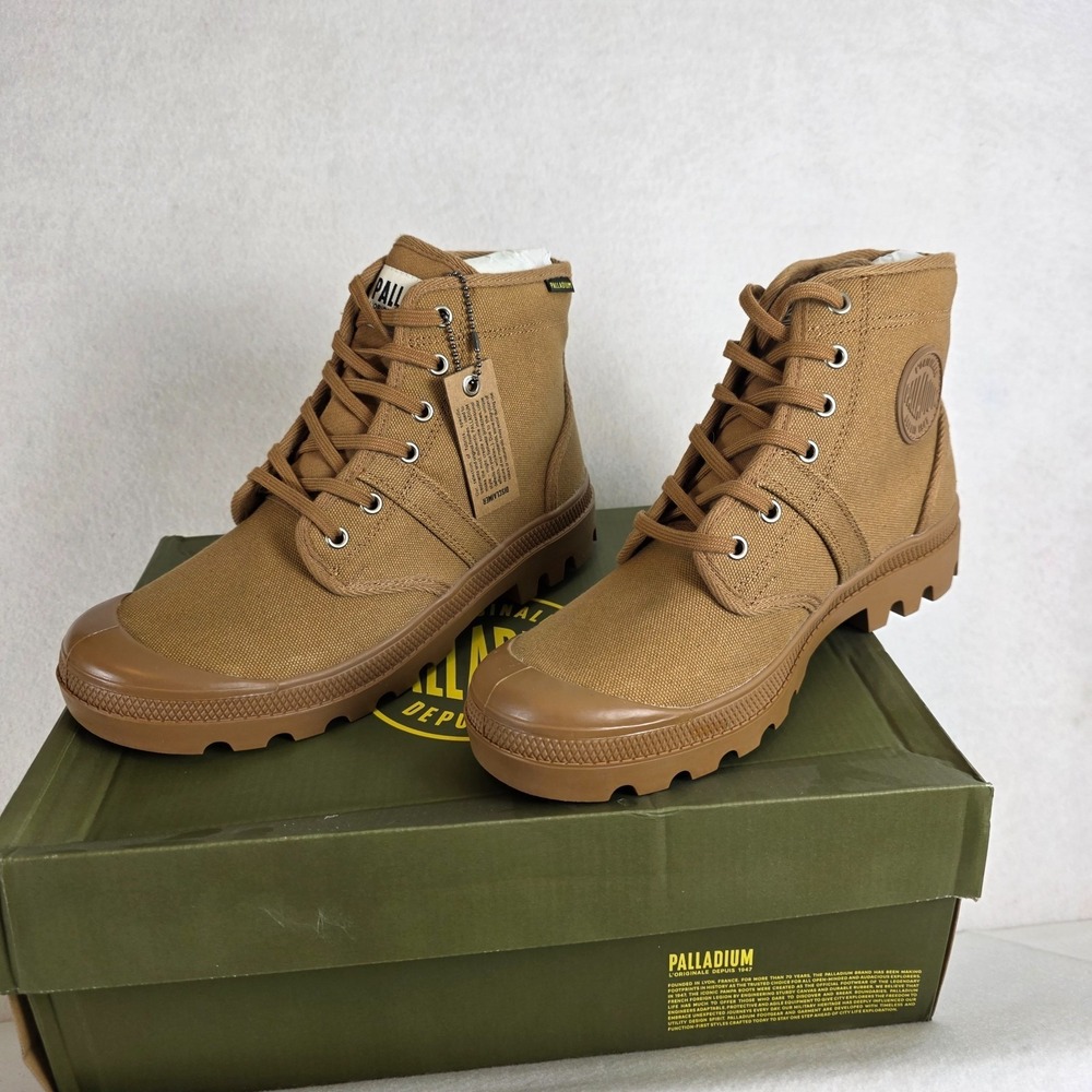 Palladium Pallabrousse Women's Sneakers Size 9.5 Cinnamon NIB  Canvas - Picture 2 of 9
